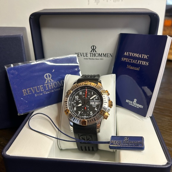 Revue Thommen Men's Airspeed Black Dial Chronograph Automatic Watch 16071.6854 - Picture 1 of 11